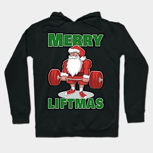 Powerlifting Santa Deadlift Merry Liftmas Hoodie